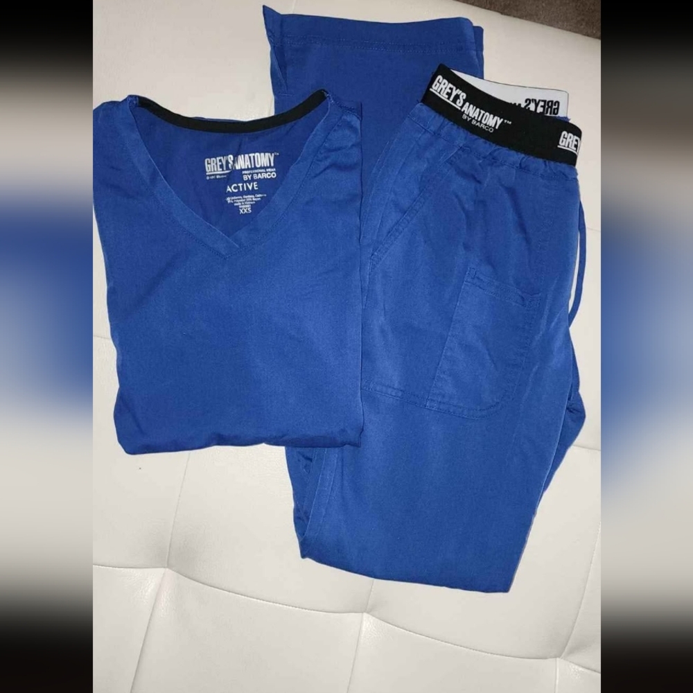 Grey's Anatomy Blue Scrub Set